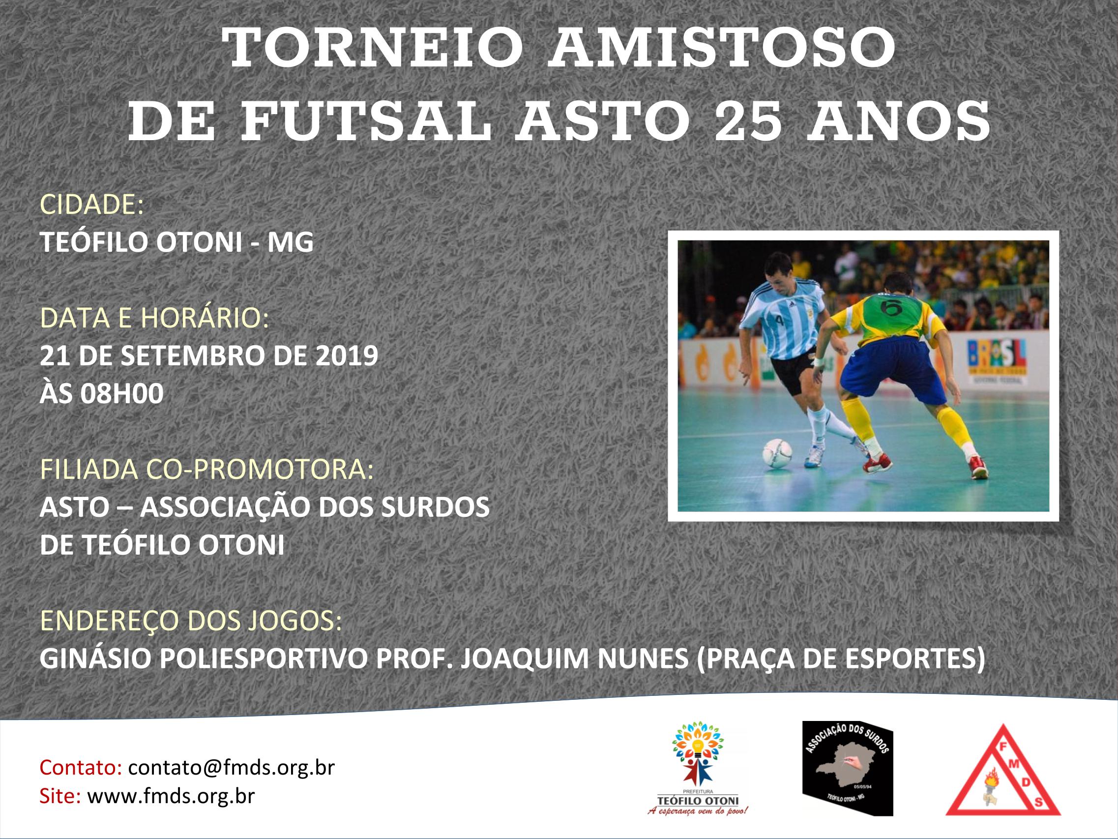 Torneio Amistoso de Futsal ASTO 25 Anos 2019