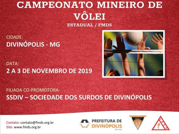 CAMPEONATO MINEIRO DE VÔLEI FMDS 2019