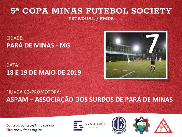 5ª Copa de Futebol Society FMDS 2019