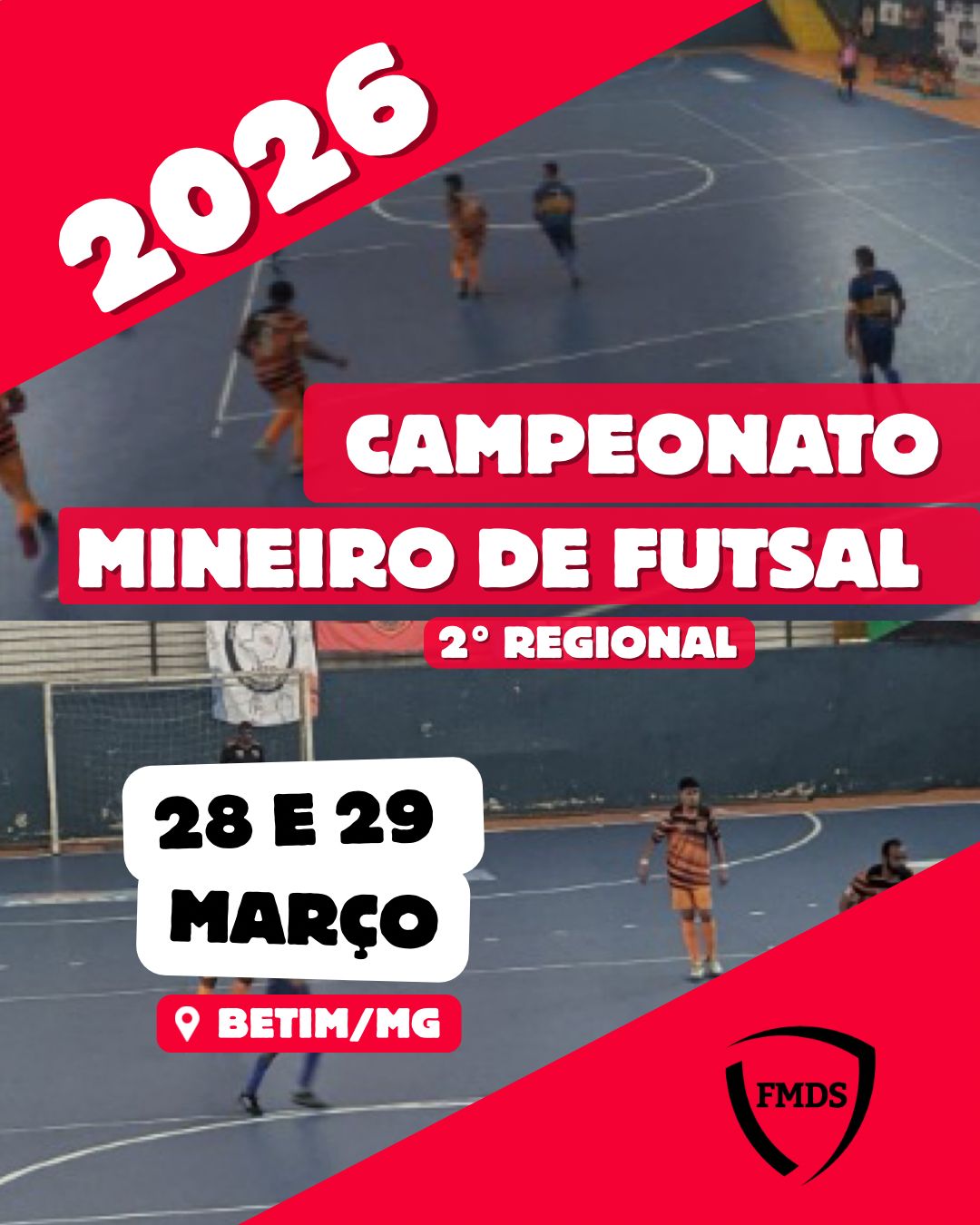 Campeonato Mineiro de Futsal - 1° e 2º Regional