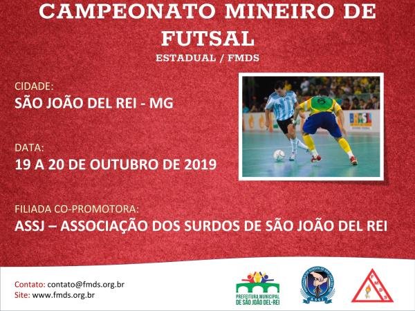 CAMPEONATO MINEIRO DE FUTSAL FMDS 2019