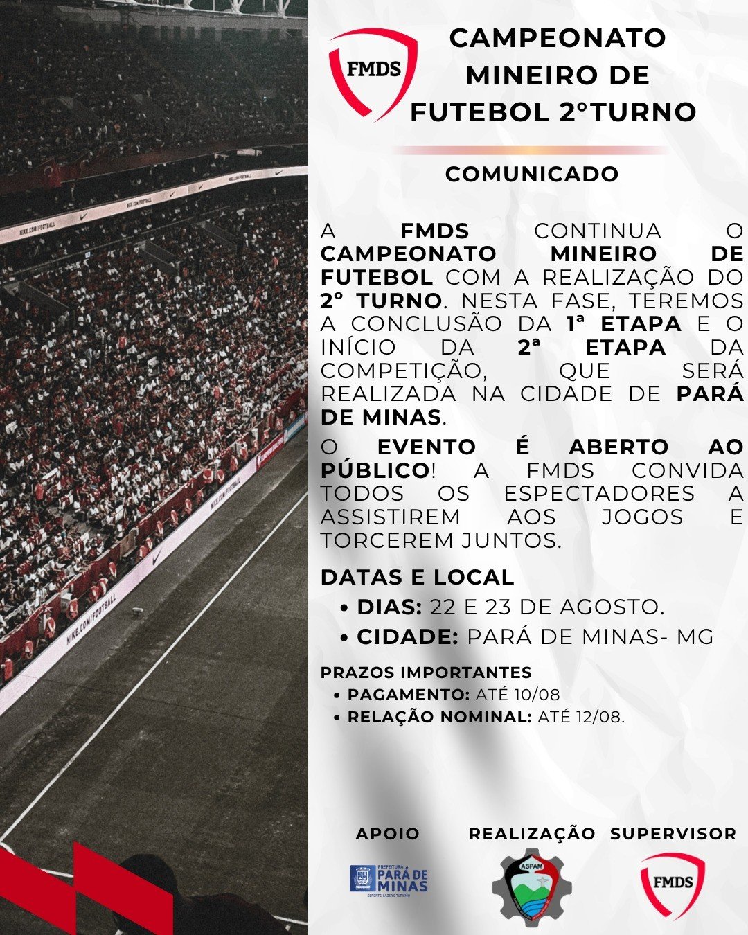 Campeonanto Mineiro de Futebol de Campo - 2º Turno