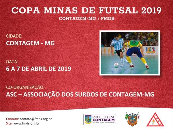 COPA MINAS DE FUTSAL FMDS 2019